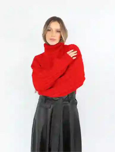 Suéter Cuello Tortuga - Solei Rojo U