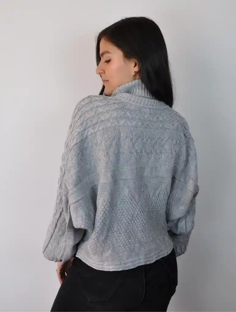 Suéter Cuello Tortuga - Solei Gris U