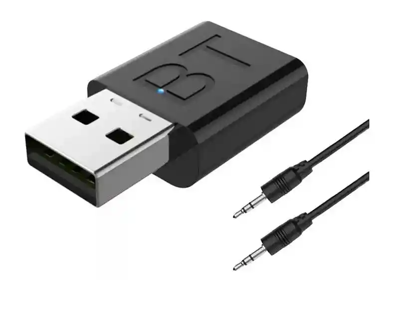 Receptor Mini Transmisor Bluetooth 5.0 2 En 1 Usb Plug 3.5mm