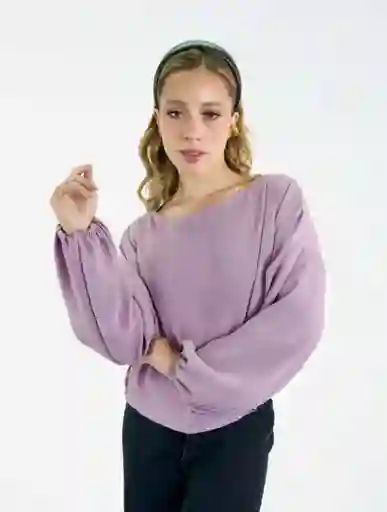 Blusa Para Mujer Manga Larga Bombacha - The Visionary Lila U