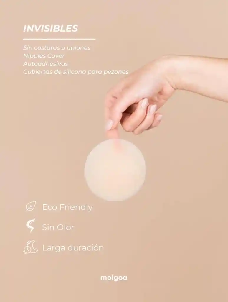 Nippies Termoadhesivos Cubre Pezones Invisibles Para Mujer - Cubre Pezones Nude U