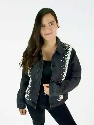 Chaqueta Para Mujer Denim Perlas - The Explorer Negro U