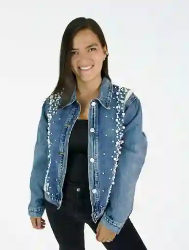 Chaqueta Para Mujer Denim Perlas - The Explorer Azul U