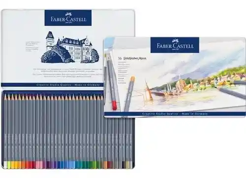 Colores Acuarelables Goldfaber Aqua Faber Castell X36