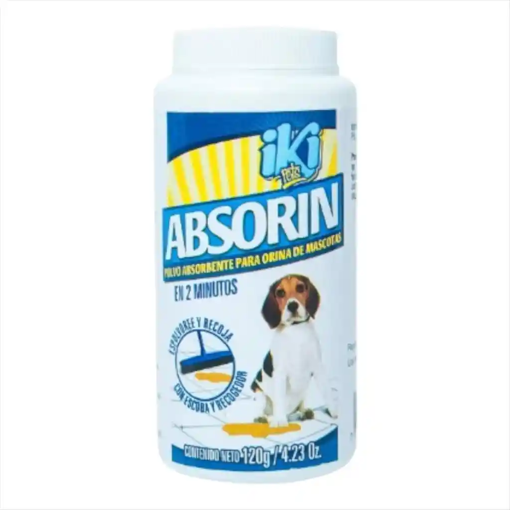 Absorín Polvo Absorbente Iki Pets X120ml