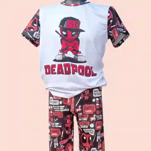Pijama Panatalon Hombre Deadpool Talla M