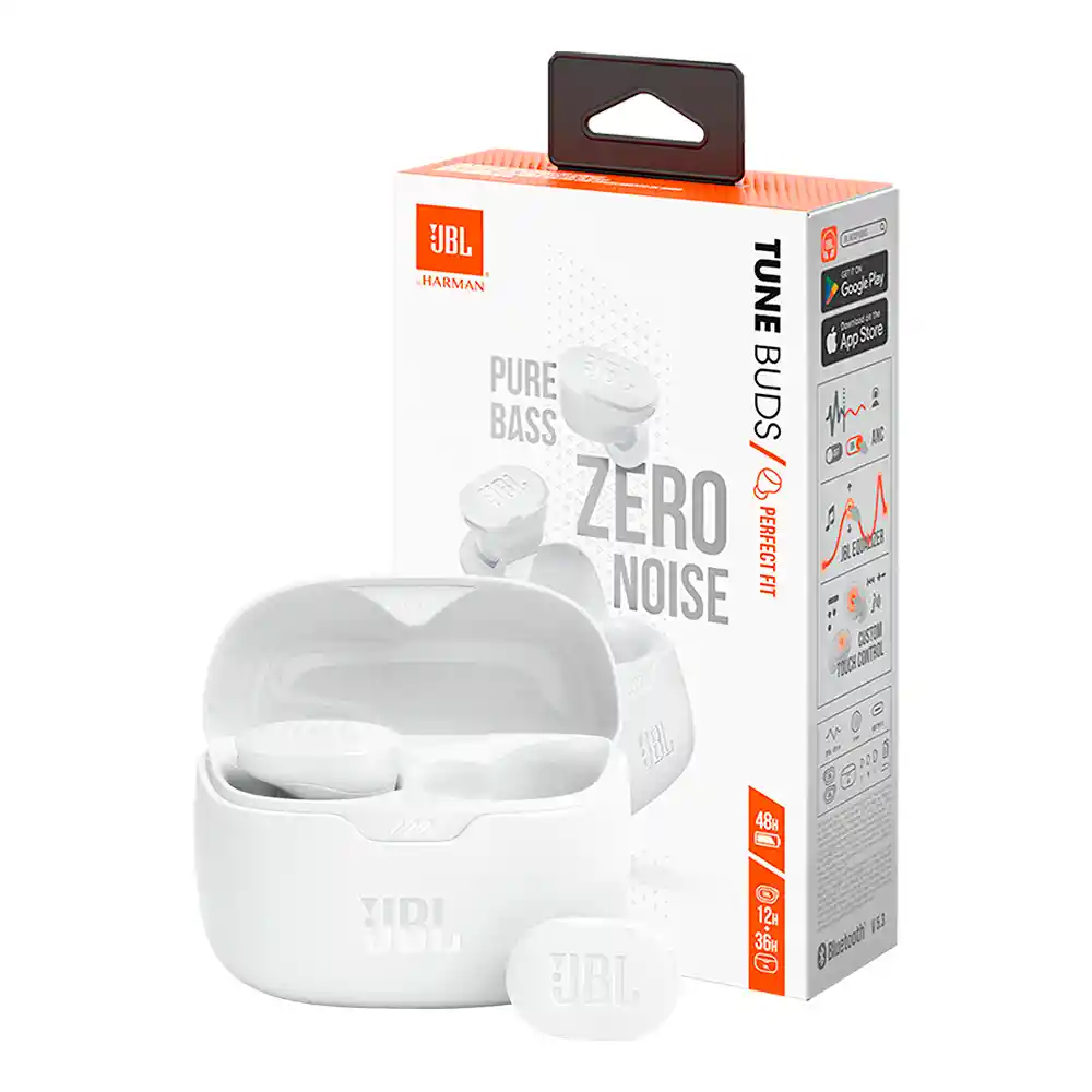 Audífonos Jbl Tune Buds Blanco (noise Cancelling)