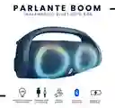 Parlante Portatil Boom Mega Bass Sound Luces Bluetooth Tws Resiste Salpicaduras Azul