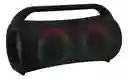 Parlante Portable Recargable Resiste Salpicaduras Tws Bluetooth Mp3 Luces Rgb Negro Bass