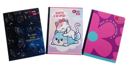 Cuaderno Cosido Q'nota X 100 Hjs Cuadriculado Mujer