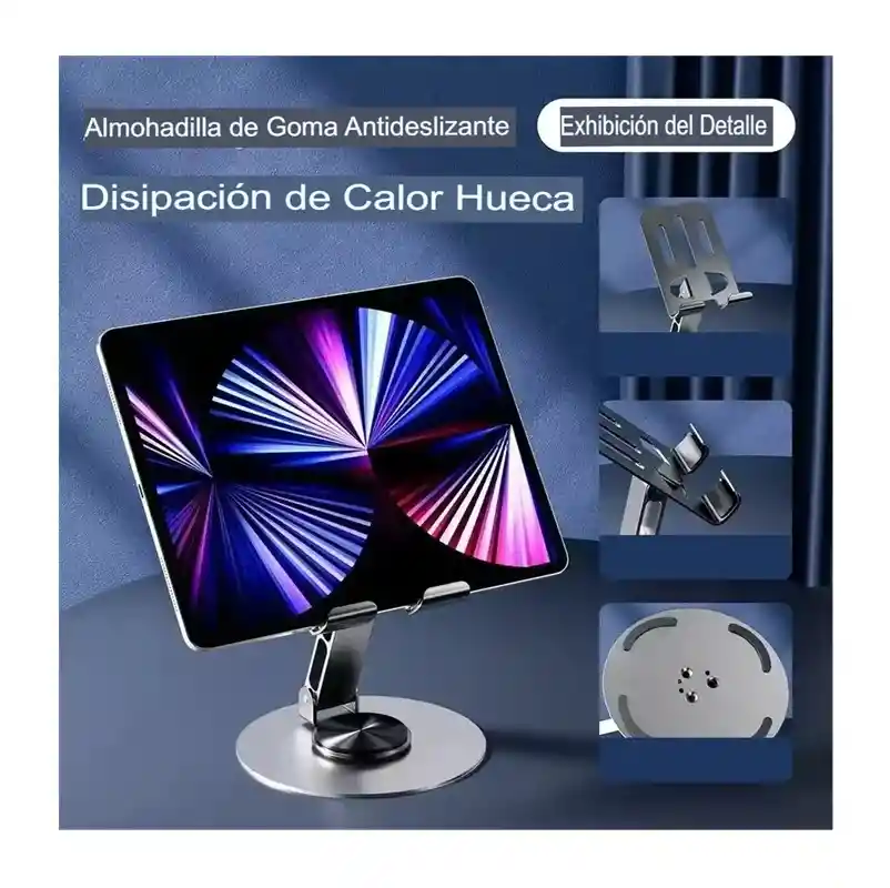 Soporte Base Para Celular Tablet Escritorio Ajustable Blanco