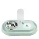 Plato Doble Acero Inoxidable Para Mascotas