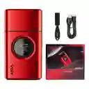 Maquina Rasuradora De Afeitar Shaver Vgr V-377 Roja
