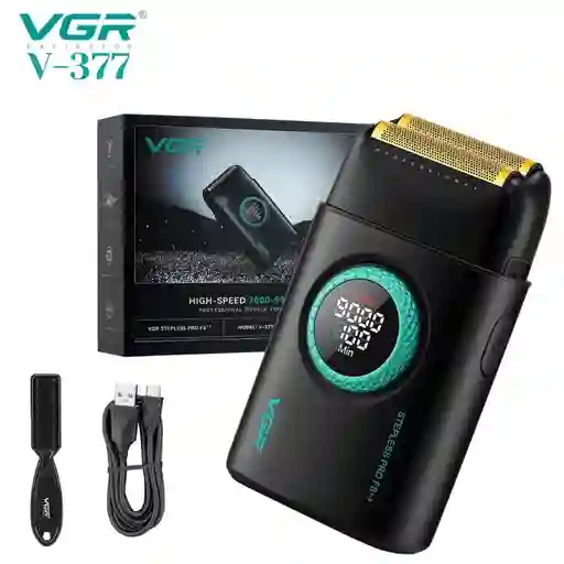 Maquina Rasuradora De Afeitar Shaver Vgr V-377 Negra