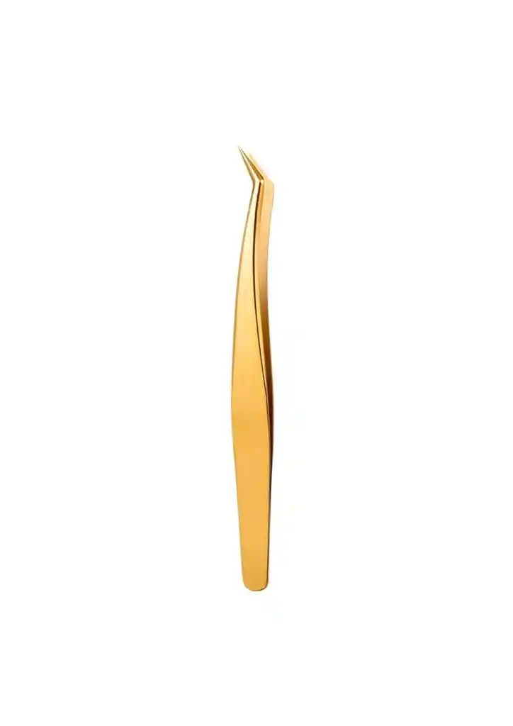 Pinza 3d Ruso Gold Para Pestañas Pelo A Pelo