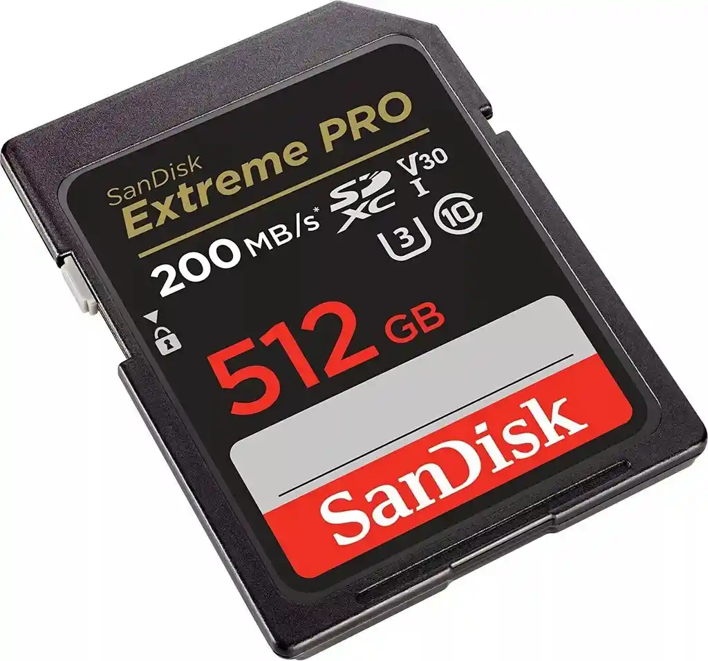 Sd Card 512gb Sandisk Extreme Pro 200mbs
