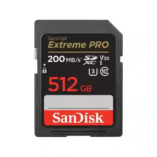Sd Card 512gb Sandisk Extreme Pro 200mbs