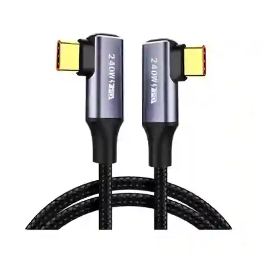 Cable De Datos Tipo C A Tipo C Pd240w Hasta 480 Mbps Gris