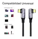 Cable De Datos Tipo C A Tipo C Pd240w Hasta 480 Mbps Gris