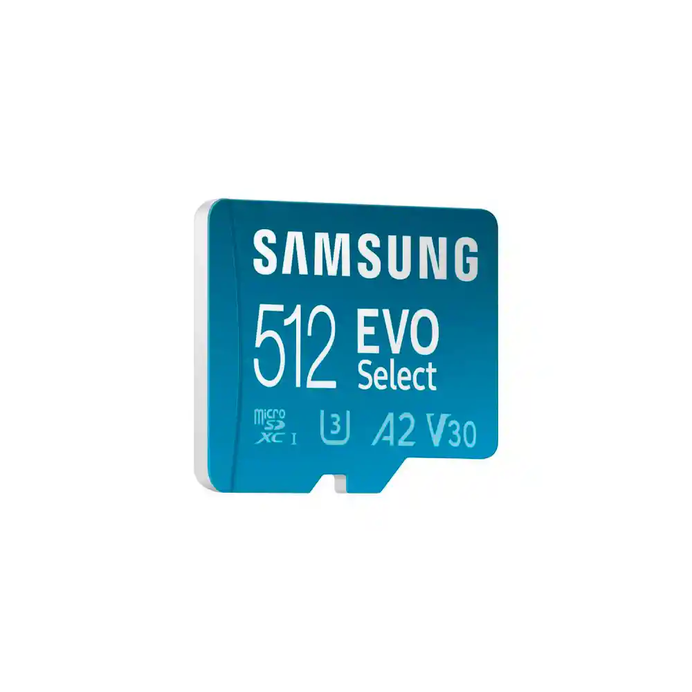 Micro Sd 512gb Samsung Evo Select U3 A2 V30 4k 160mbs