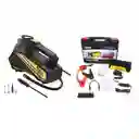 Inflador Compresor De Carro Con Linterna E Iniciador De Batería Kit Desvare Carro