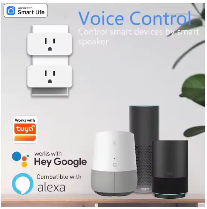 Enchufe Tomacorriente Inteligente Smart Plug Wifi Rectangulo