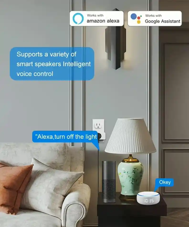 Enchufe Tomacorriente Inteligente Smart Plug Wifi Rectangulo