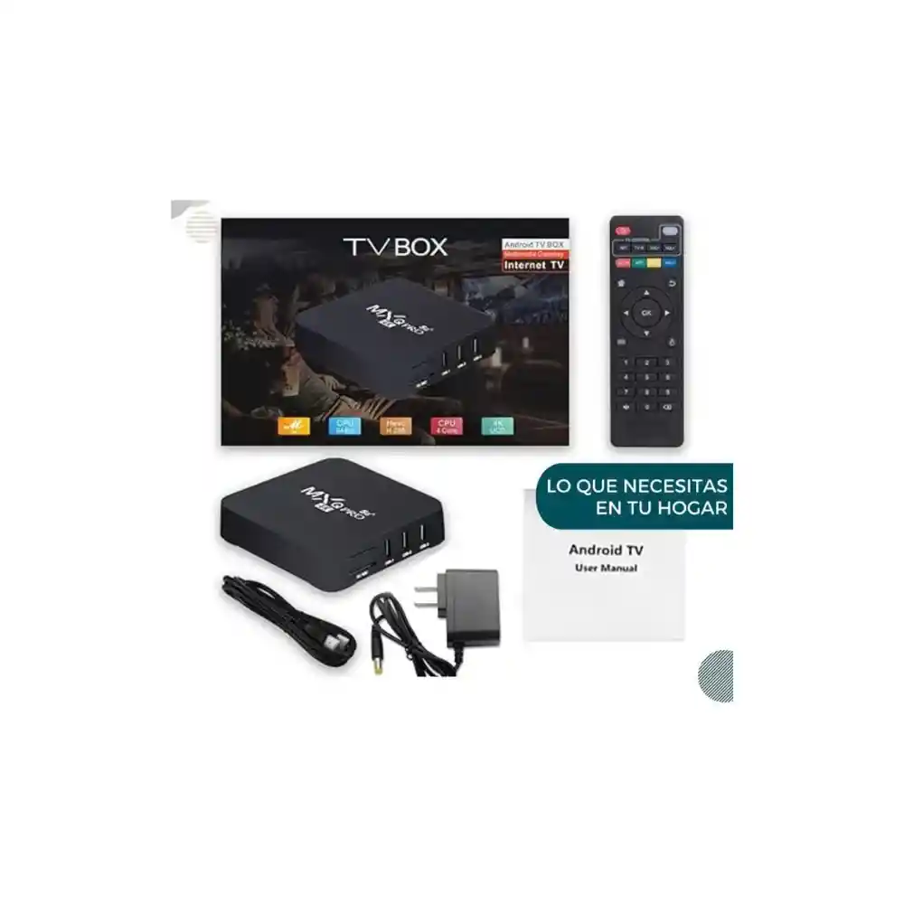 Tv Box Android 13.0 2gb Ram 16 Gb Almacenamiento Convierte A Smart Tv 4k Ultra Hd
