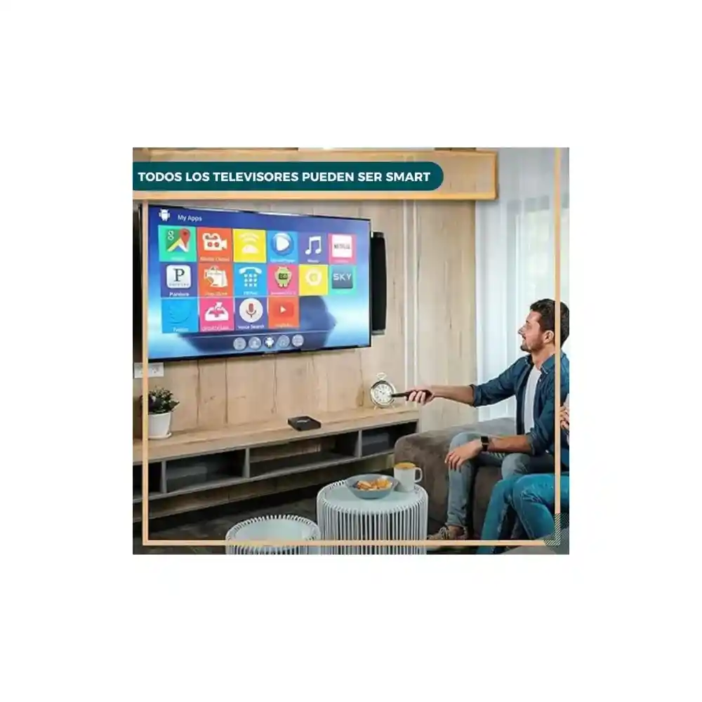 Tv Box Android 13.0 2gb Ram 16 Gb Almacenamiento Convierte A Smart Tv 4k Ultra Hd