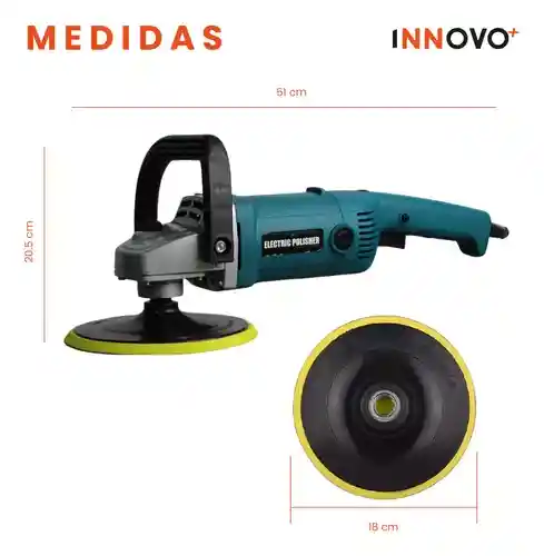 Polichadora Electrica 7p 1400w Polisher 0-3000rpm/min