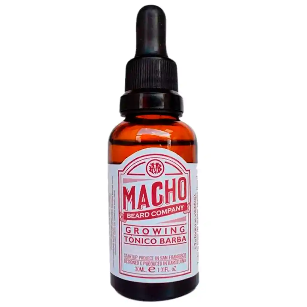 Tónico Macho Beard Company Crecimiento Barba Tratamiento