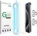 Vidrio Templado + Protector Camaras Para Iphone 15pro Max