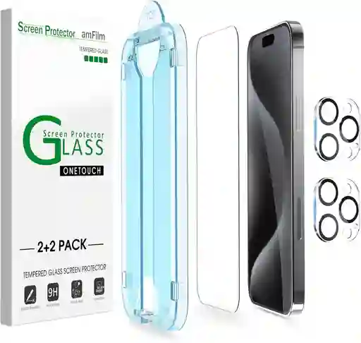 Vidrio Templado + Protector Camaras Para Iphone 15pro Max