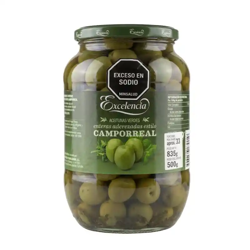 Excelencia Aceitunas Verdes Camporr