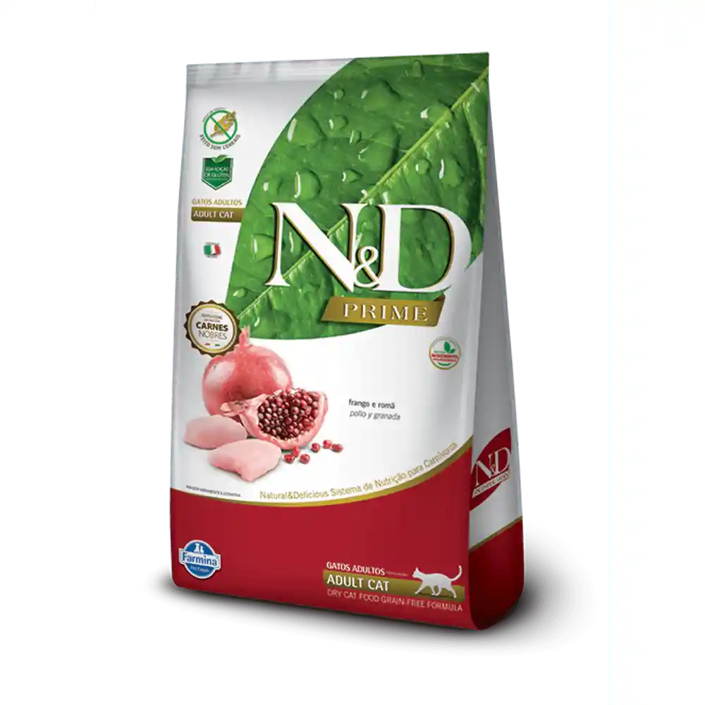 Alimento Seco Nd Prime Feline Frango Adulto 7.5kg