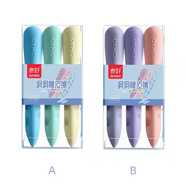 Borrador Mini Crayon X 3 Unidades