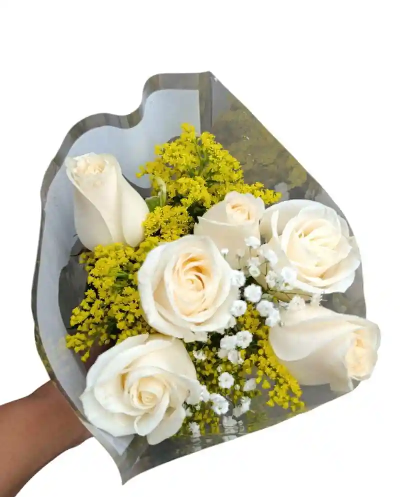 Ramo De Flores Más Chocolate+ Pin Feliz Dia De La Mujer