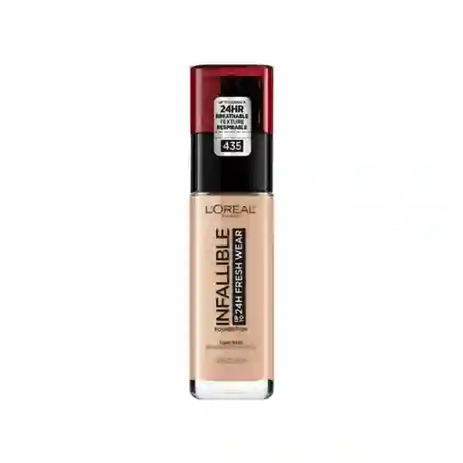 Base Líquida Infallible 24h Fresh Wear Loreal Paris - 435 Rose Vainilla