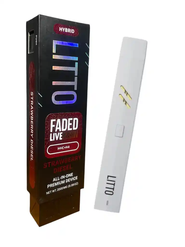 Vaporizador Litto | Hhc+h4 | Strawberry Diesel | Hybrid
