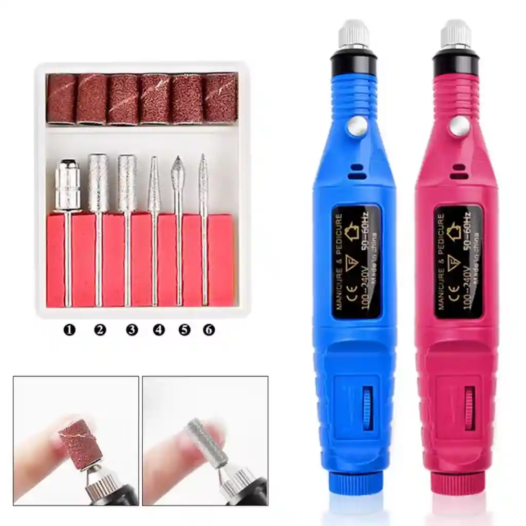 Kit De Pulidor De Uñas + Quita Callos Eléctrico