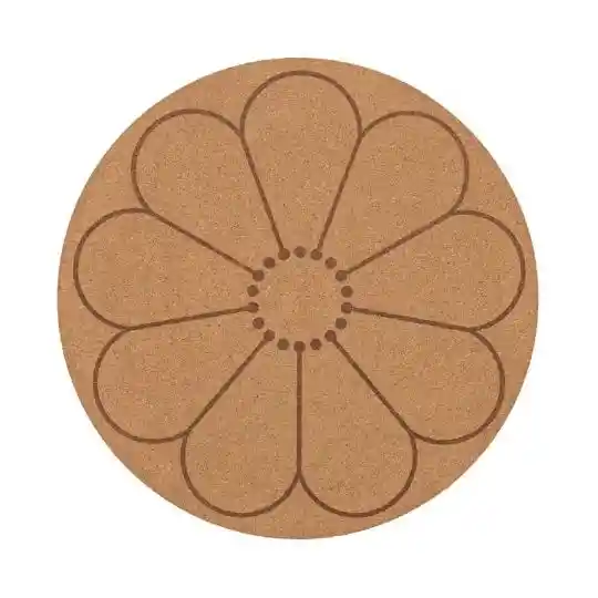 Individuales De Corcho Set X6 Pc Ø 33 Cm X 6 Mm