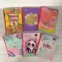 Cuaderno Cocido 100h Cuadros Niña Torreon Con Stickers