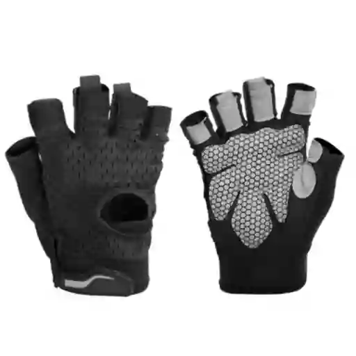 Guantes Medio Dedo Antideslizantes Ejercicio Deporte