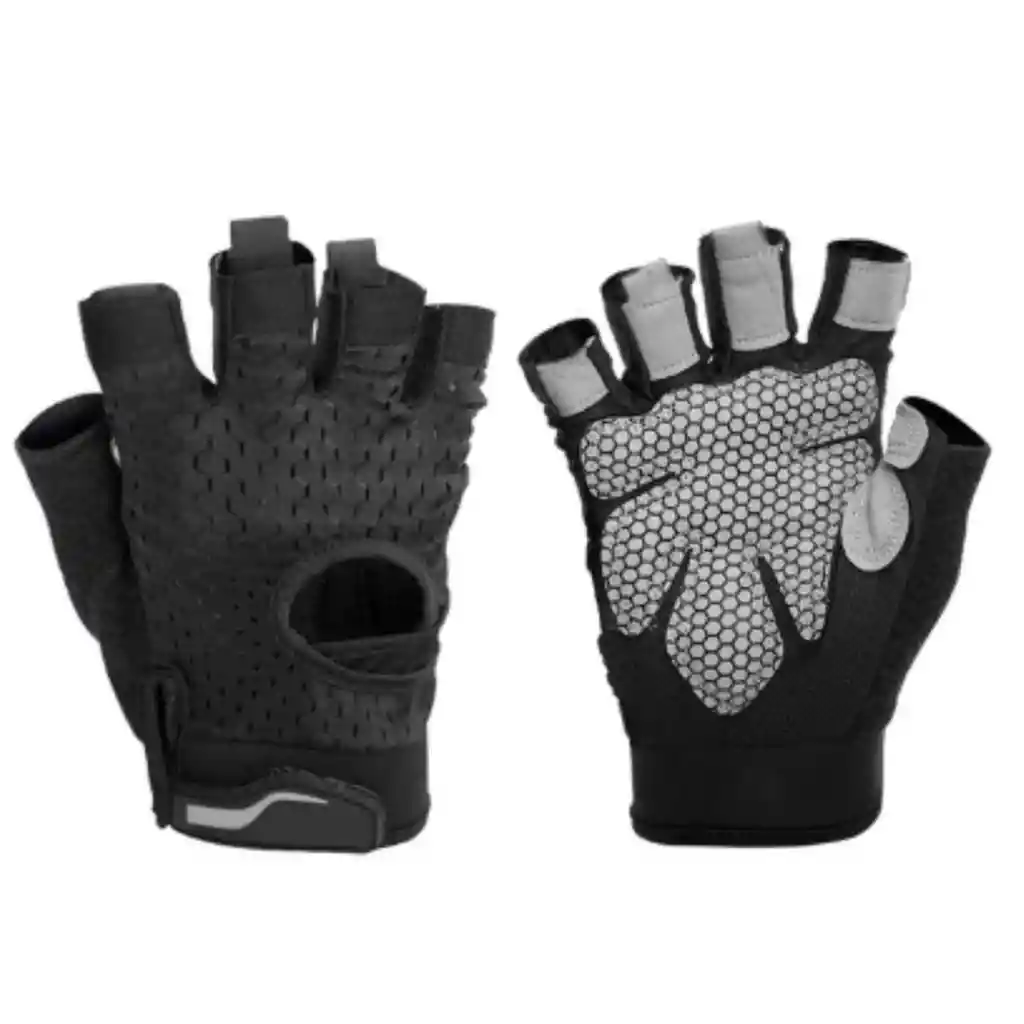 Guantes Medio Dedo Antideslizantes Ejercicio Deporte