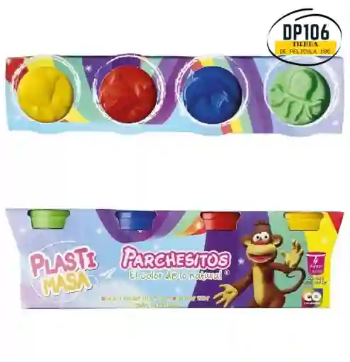 Plasti Masa Plastimasa Parchesitos X 4 Und