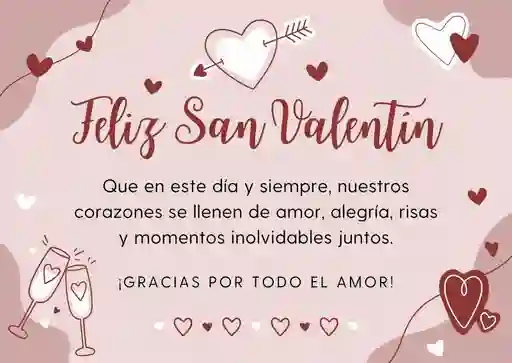Tarjeta San Valentín