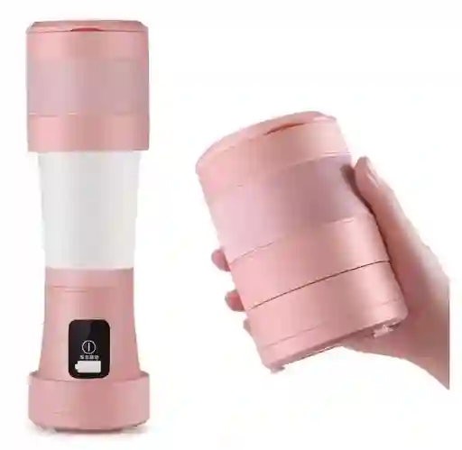 Mini Licuadora Plegable 450ml Rosado