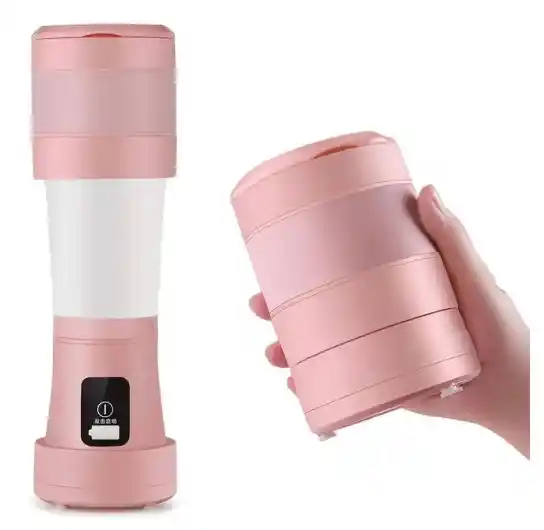 Mini Licuadora Plegable 450ml Rosado
