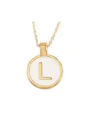 Ave María Cadena Con Dije Letra "l"