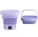 Mini Lavadora Portátil De Ropa Plegable Morado